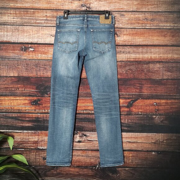 American Eagle Outfitters Mens 28X32 Slim Straight Stretch Blue Denim Jeans